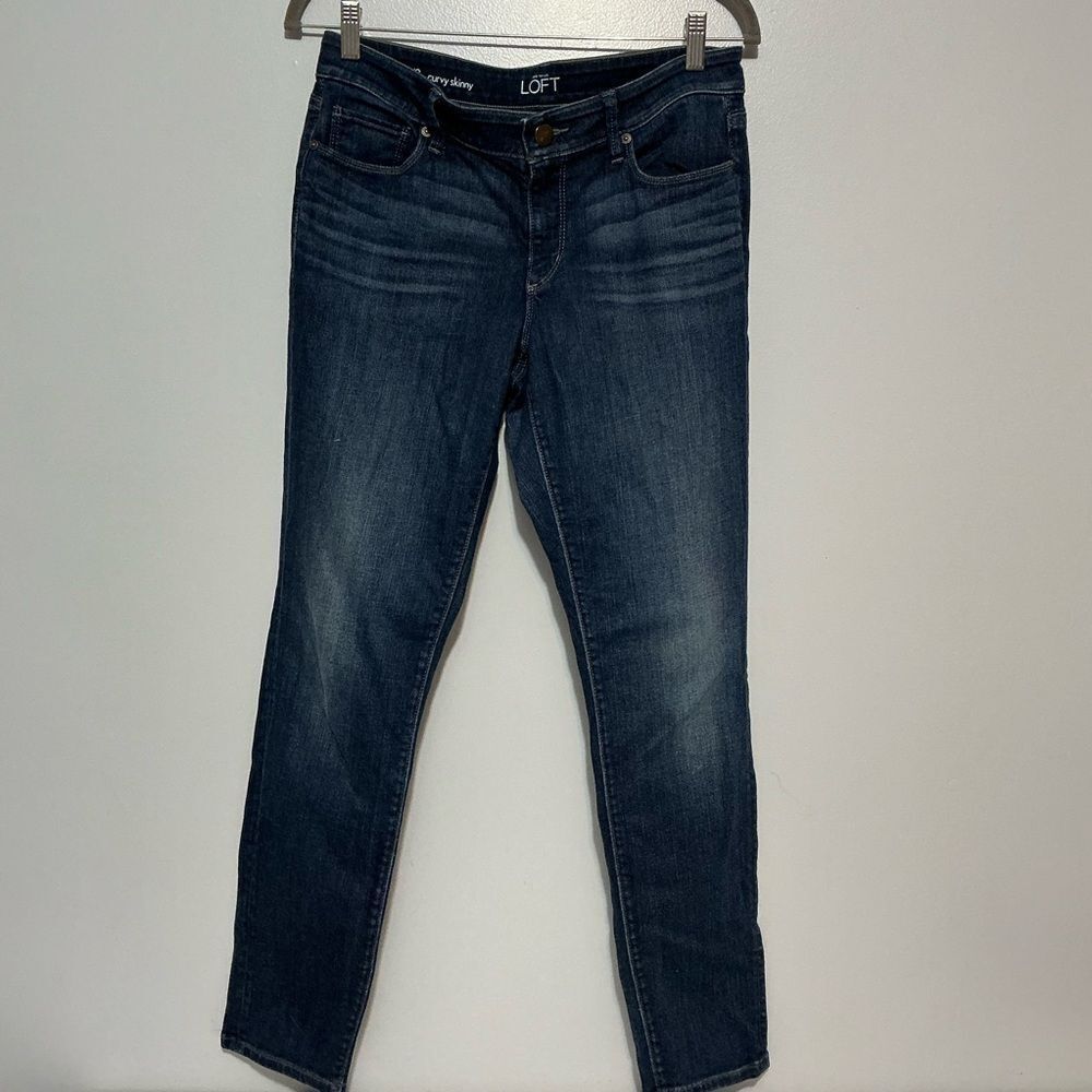 Ann Taylor Women's Dark Blue Curvy Skinny Jeans size 8/29